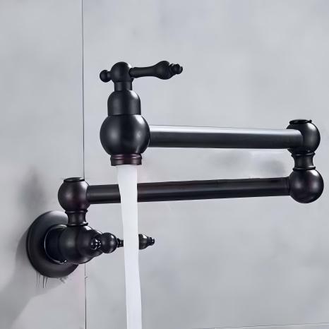 Luxury 360 Degree Swivel Foldable Double Joint Brass Kitchen Faucet