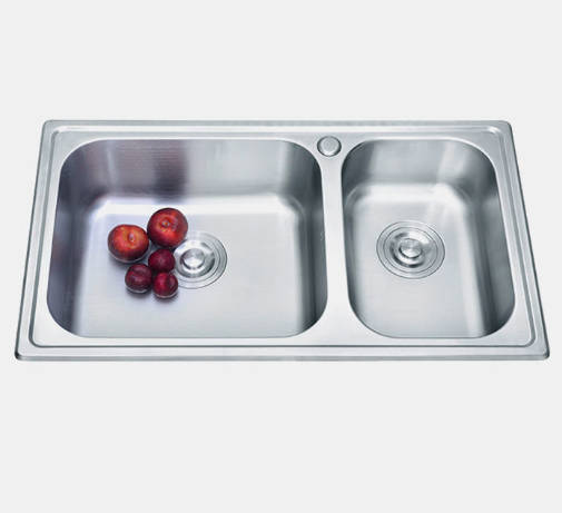 Double Bowl Stainless Steel 201 304 Undermount Polished Kitchen Sink 2