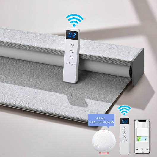 Smart Wifi Control Window Roller Blinds Motorized Curtain